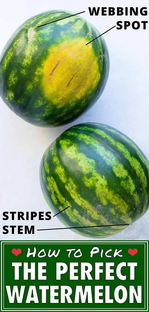 How To Choose Watermelon, Picking Watermelon, Pick A Watermelon, Watermelon Hacks, Perfect Watermelon, Best Watermelon, Ripe Watermelon, Sweet Custard, Cut Watermelon