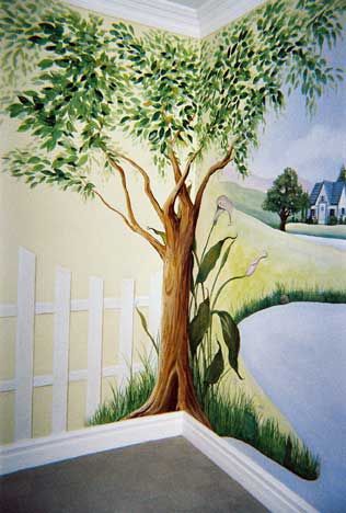 Family tree mural