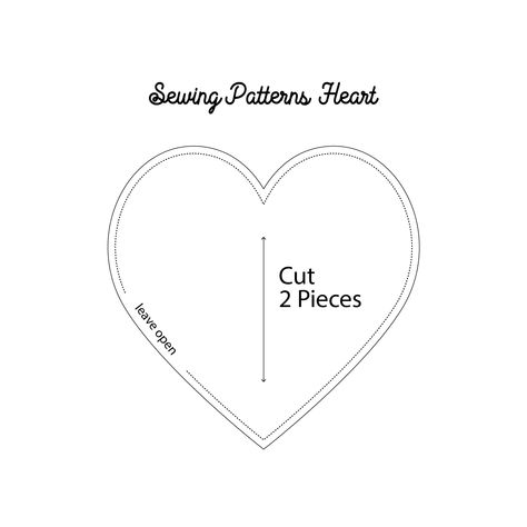 Heart Sewing Patterns Printable, Sew Simple Shapes Templates, Heart Shaped Quilt Pattern, Felt Heart Ornaments Free Pattern, Heart Sewing Pattern, Heart Templates Free Printables, Felt Hearts Diy, Heart Patterns Printable, Sewing Heart