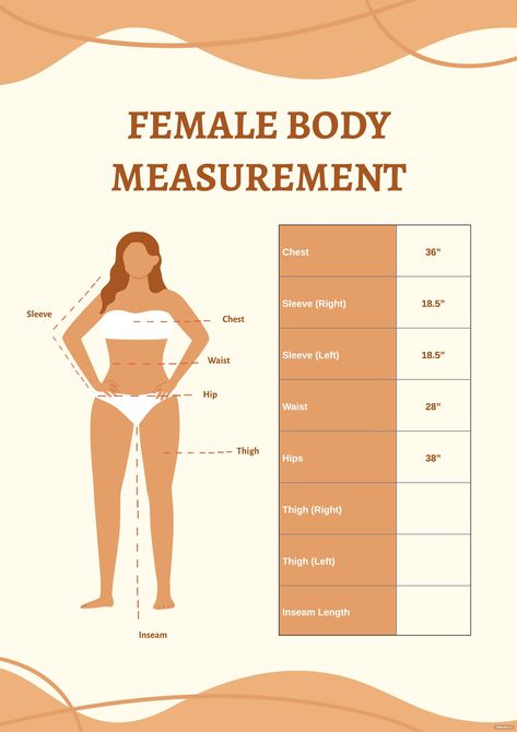 Women's Size Chart Body Measurements, Sizing Chart Women, Teenage Measurements Chart, Clothes Measurements Chart, How To Measure Body Size, Body Porpotion Fashion, Body Mesurment Chart Women, Perfect Body Measurements Women, Clothing Size Chart Body Measurements