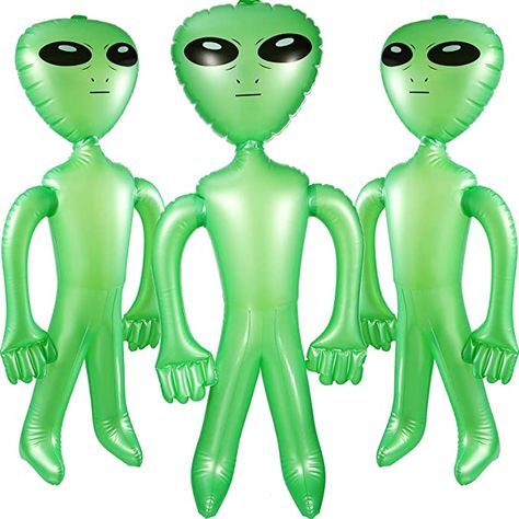 Alien Theme Party, Inflatable Alien, Alien Party, Green Alien, Game Prizes, Space Cowboy, Inflatable Decorations, Space Theme, X Files