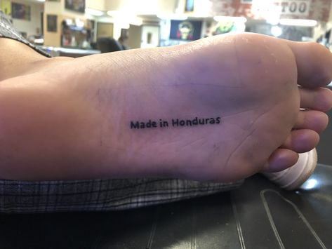 Ft Myers Florida, Foot Tattoo, Foot Tattoos, Tattoo Lettering, Future Tattoos, Tattoos And Piercings, Honduras, I Tattoo, Small Tattoos