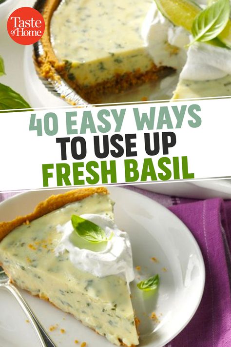 Basil Snack Recipes, Herb Appetizer Recipes, Fresh Basil Uses, Best Basil Recipes, Things To Do With Fresh Basil, Lemon Basil Plant Uses, Lemon Basil Herb, Basil Cookie Recipe, Basil Baking Recipes