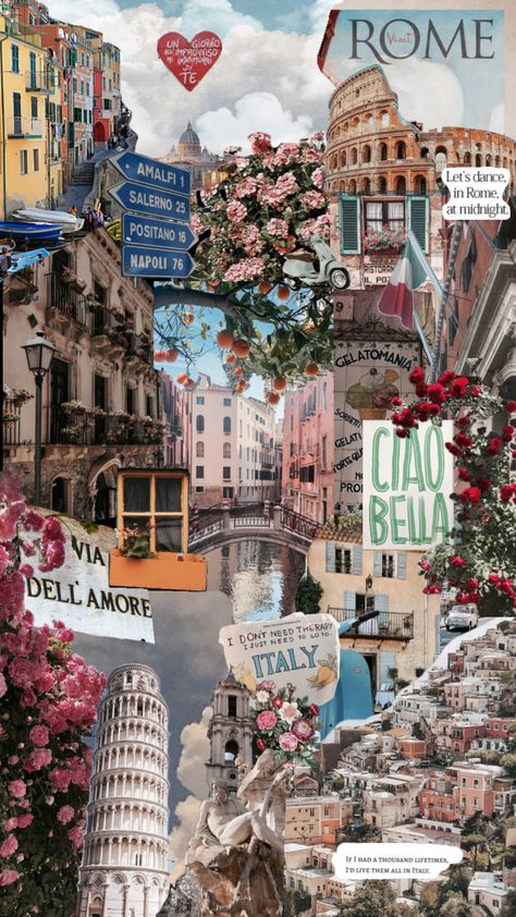 Bella Italia ❤️ #italytravel #travel #Italy #beautiful #positano #rome #ciaobella #italyboard #italyaestethic Italy Lockscreen, Italy Aesthetic Collage, Positano Wallpaper, Italy Aesthetic Pictures, Ipad Widgetsmith, Sienna Core, Italy Collage, Italy Background, Computer Wallpaper Aesthetic