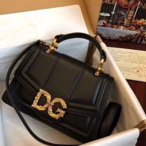 Dg Bag, Hand Purse, Luxury Bags Collection, Fancy Bags, Pretty Bags, Lady Dior Bag, Black Bag, Luxury Handbags, Satchel Bags