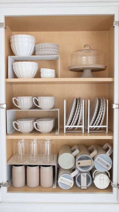 Tower Yamazaki Home Stackable … curated on LTK Cabinet Organization Ideas, Kitchen Cabinet Organization Ideas, Small Kitchen Organization, House Organisation, Kitchen Clutter, Kitchen Organisation, Apartment Organization, Fridge Organization, Kitchen Cabinet Organization