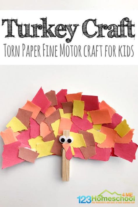 Paper Turkey, 123 Homeschool 4 Me, Thanksgiving Crafts For Toddlers, Fun Thanksgiving Crafts, Thanksgiving Games For Kids, Thanksgiving Crafts Preschool, Easy Thanksgiving Crafts, November Crafts, Thanksgiving Activities For Kids