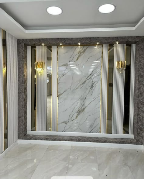 Sofa Background Wall Design, Marble Sheet Wall Design, Pvc Wall Panels Designs, Hall Background, Marble Sheet, Modern Wall Paneling, Instagram Wall, House Wall Design, Wall Decoration Ideas