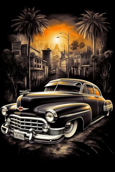 Low Rider Art, Rider Art, Lowrider Cars, San Fernando Valley, Car Drawings, Low Rider, Lowrider, Cars, Drawings