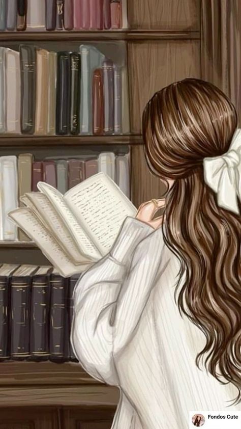 Girl Reading Book, Book Wallpaper, Illustrator Artist, Girly Art Illustrations, Girl Reading, Dreamy Art, Girls Illustration, Book Girl, Cute Wallpaper Backgrounds