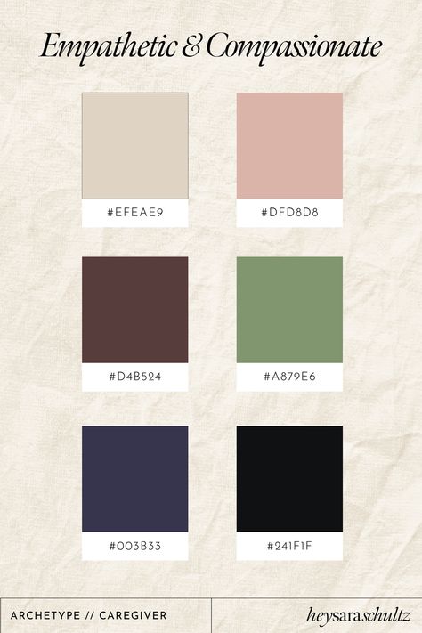 Caregiver Brand Archetype, Caregiver Archetype, Soft Autumn Palette, Branding Checklist, Healing Inspiration, Brand Archetypes, Light Salmon, Stunning Hairstyles, Paint Color Palettes