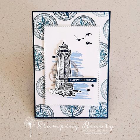 Stamping Beauty Nautical Cards, Masculine Birthday Cards, Boy Cards, Dad Birthday Card, Birthday Cards For Men, Dad Cards, Birthday Cards Diy, Stamping Up Cards, Male Cards