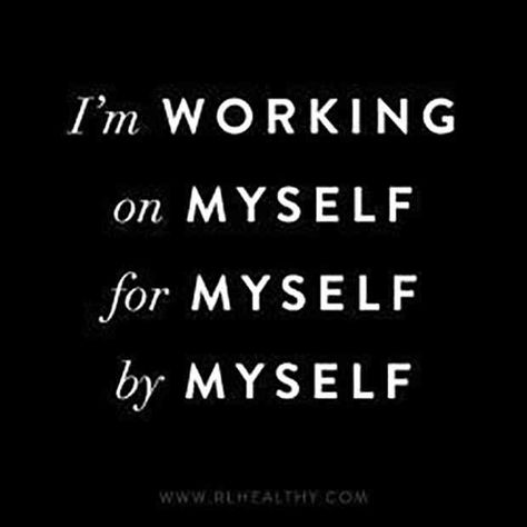 “I’m working on myself for myself by myself.” | Being You | Inspirational Quotes | #beinspired #beyourself #inspirationalquote | www.unsoshl.com Quotes Wellness, Inspirerende Ord, Lifestyle Goals, Trening Fitness, Vie Motivation, Motiverende Quotes, Gym Quote, Beautiful Yoga, My Self