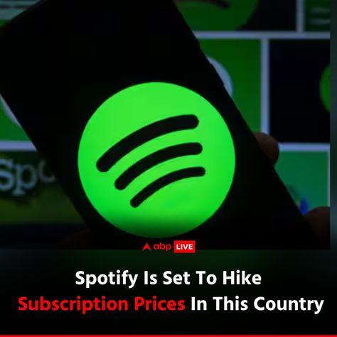 Swedish music streaming giant Spotify has announced it will raise subscription prices in France in response to a new tax. Click on the 🔗 in bio to know more #ABPLive #Spotify #TechNews #Subscription Music Streaming, Tech News, No Response, France, Music, Instagram