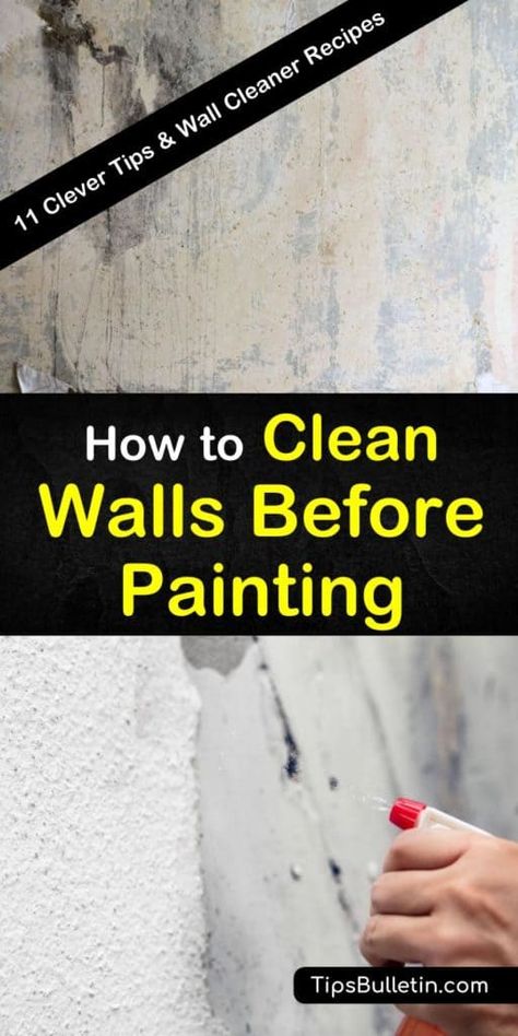 Best Wall Cleaning Solution, Clean Basement Walls, How To Prep Walls Before Painting, Prep For Painting Walls, Cleaning Textured Walls, Best Wall Cleaner Solution, Wall Prep Before Painting, How To Clean Walls Before Painting, Cleaning Walls Before Painting