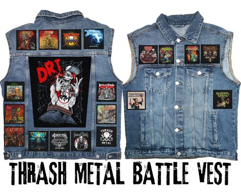 Metal Battle Vest, Battle Jackets, Battle Vest, Municipal Waste, Battle Jacket, Power Trip, Custom Denim, Custom Jacket, Thrash Metal