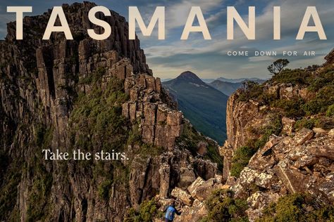 Tourism Tasmania wants travellers to take a breath in new 'Come Down For Air' campaign - Travel Weekly Travel Graphics, Perth Airport, Destination Marketing, Tourism Marketing, Paid Media, Media Buying, Content Planning, Holiday Planning, Mountain Hiking