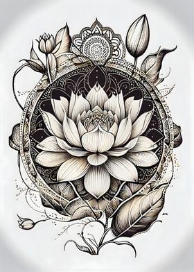 Mandala Art Unique Designs, Sacred Geometry Tattoos, Tattoos Owl, Tattoos Feather, Tattoos Lion, Tattoos Dotwork, Tattoos Heart, Black Line Tattoo, Phoenix Tattoos