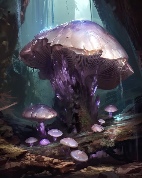 Mushroom Concept Art, Mushroom Background, Fantasy Environment, Fungi Art, Mushroom Pictures, Fantasy Drawings, Horror Monsters, Fantasy Beasts, Background Drawing