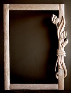 Wood carving mirror frame by Athanasia Pastrikou Wooden Mirror Frame, Wood Carving Designs, Frame Mirror, Wood Carving Patterns, Wooden Mirror, Wood Carving Art, Mirror Frame, Wooden Art, Picture On Wood