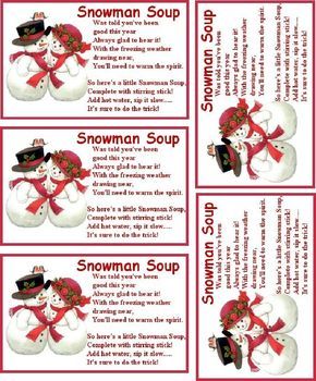 Snowman Soup, Christmas Goodies, Homemade Christmas, Christmas Activities, Xmas Crafts, Christmas Projects, Christmas Candy, Diy Christmas Gifts, Christmas Printables