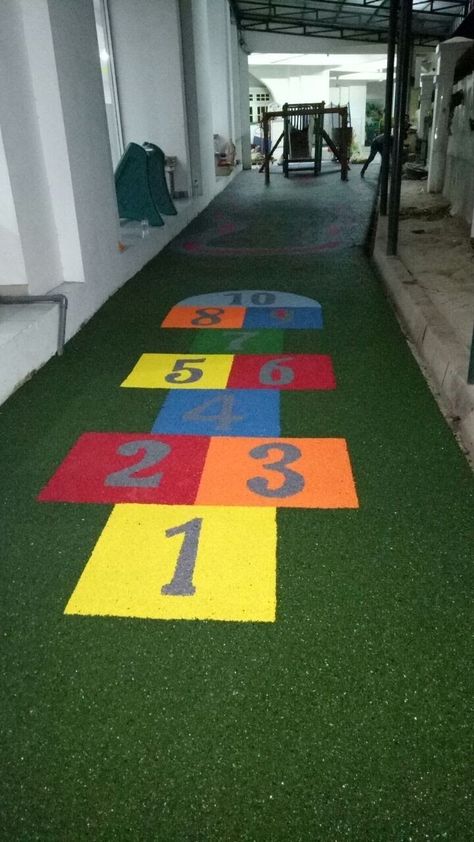 Playground Mats Outdoor, Rubber Playground Flooring, Rubber Tiles Playground, Playground Surface, Rubber Playground, Starting A Daycare, Playground Flooring, Safe Playground, Play Area Backyard