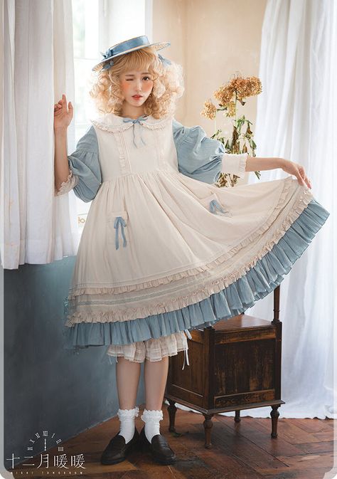 Nikki Tomorrow, Op Dress, Lolita Outfits, Classic Lolita, Vintage Princess, Quirky Fashion, Indie Brands, Dress Set, Back In Stock