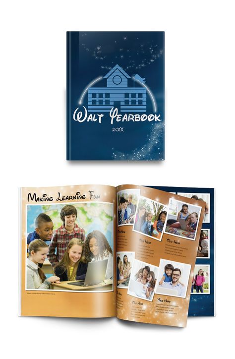 Cool Disney yearbook theme (with font to match). Highschool Yearbook Ideas, Creative Yearbook Ideas, Yearbook Covers Themes, Cool Disney, Yearbook Staff, Creative Book Covers, Yearbook Pages, Yearbook Covers, Yearbook Themes