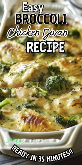 Easy Delicious Broccoli Chicken Divan Recipe Chicken Broccoli Skillet Recipes, Broccoli Chicken Divan Recipe, Divan Chicken Broccoli, Chicken W Broccoli, Chicken Divan Recipe Without Canned Soup, Chicken Broccoli Cream Cheese, Chicken Divine Recipe, Chicken Divan Recipe Easy, Chicken Devan