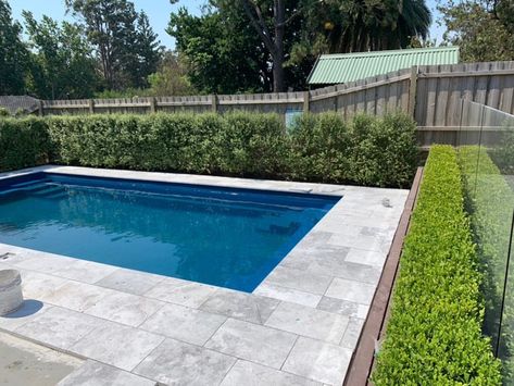 Limestone Pool, Grey Pavers, Limestone Pavers, Limestone Tiles, Natural Tile, Travertine Pavers, Paver Tiles, Patio Pavers Design, Luxury Swimming Pools