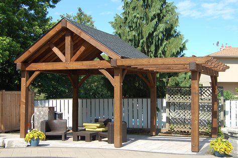 Gazebo And Pergolas Patio Ideas, Gable Roof Gazebo, Cedar Gazebo Ideas, Lake Gazebo Ideas, Gazebo With Pergola Attached, A Frame Gazebo, Gazebo Pergola Ideas, Pergola And Gazebo Together, Gazebo By Pool