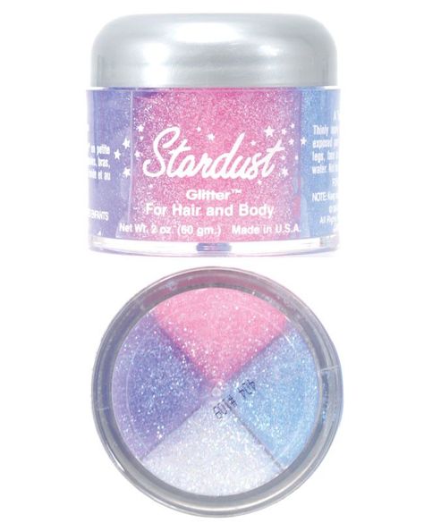 Stardust Glitter for Hair and Body - Cosmopolitan.com Soft Grunge, Bonne Bell, Alat Makeup, Gloss Labial, Body Glitter, Products Makeup, Glitter Makeup, Gyaru, Scrunchie Hairstyles