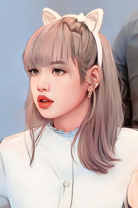 Lisa Blackpink Anime, Lisa Cartoon, Lisa Anime, Lisa Drawing, Blackpink Drawing, Lightning Art, Unicorn Wallpaper Cute, Sticker Design Inspiration, Instagram Cartoon