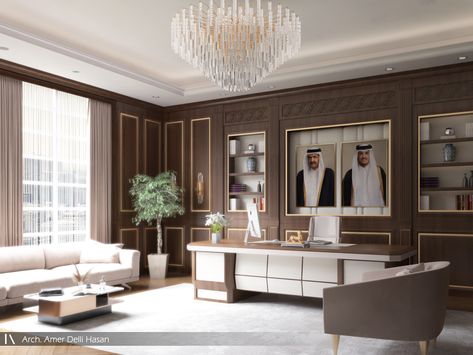 Interior design for a neoclassic office in qatar Neoclassic Office Interior Design, Neoclassical House, Office Interior, Office Interior Design, Neoclassical, Qatar, Office Design, Interior Design, Architecture