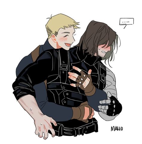 Bucky Barnes Fanart, Steven Rogers, Stucky Fanart, Superhero Family, James Barnes, Bucky And Steve, Winter Soldier Bucky, Marvel Fan Art, Marvel Avengers Funny