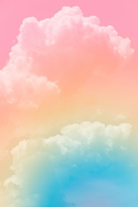 Cloud background with a pastel colour Colourful Clouds Aesthetic, Background Images Colorful, Clouds Background For Editing, Cute Cloud Background, Colorful Clouds Wallpaper, Cute Backgrounds For Edits, Aurora Party, Colourful Clouds, Wallpapers Colorful