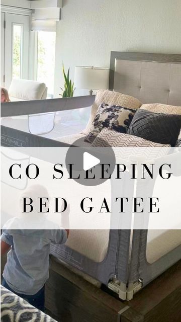 Chrissy Horton on Instagram: "For my co sleeping bed sharing parents, here ya go! 😂

*Please be sure to read the manufacturer’s guidelines when it comes to safety and how old the child should be when using this*

Our toddlers wiggle and move so much in their sleep that I am always worried about them falling off the bed when they crawl into our bed at night. Especially if one of us isn’t in the bed. This gate truly helps me sleep peacefully when they get into our bed and it makes for a fun playpen! 😂

To my co sleeping bed sharing parents is it a yay or nay for this? 

#cosleepingmama #cosleeping #cosleepingfamily #momoflittles #toddlermomlife" Co Sleeping Bed, Bed Sharing, Cosleeping Bed, Bed At Night, Co Sleeping, Sleep Peacefully, Sleeping Bed, Shared Bedroom, Yay Or Nay