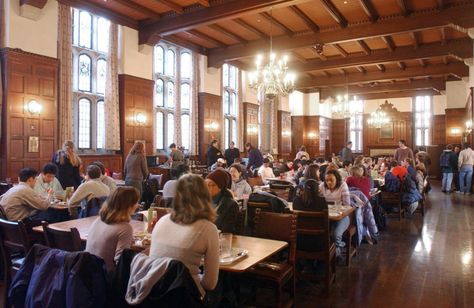 Calhoun College - Dining Hall College Dining Hall Aesthetic, Boarding School Dining Hall, Tie Aesthetic, College Dining Hall, Stetson University, School Dinners, Healthy Snacks For Adults, Lunch Room, Healthy Recipe Videos