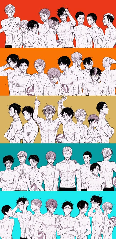 This pic is sooo....... *faints* Haikyuu Teams, Freetime Activities, Haikyuu Nekoma, Haikyuu Meme, Aoba Johsai, Haikyuu Karasuno, Volleyball Anime, Haikyuu Wallpaper, Haikyuu Funny