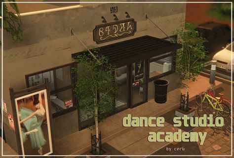 Sims 4 Dance Studio Lot, Sims 4 Dance Studio Cc, Ts4 Lots Cc, Sims 4 Photography Studio, Sims 4 Dance Studio, Sims 4 Dance, Sims4 Lots, Sims 4 Photography, Ts4 Lots