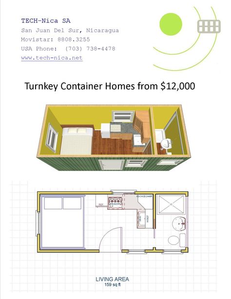 Turnkey container homes from $12,000 Container House Interior, 20ft Shipping Container, Container Homes For Sale, Shipping Container Cabin, Shipping Container Home Designs, 20ft Container, Storage Container Homes, Container Cabin, Shipping Container House Plans