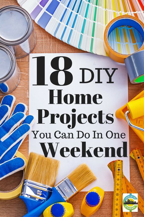 Cheap and easy D-I-Y projects can add value to your home. Here are 10 you can accomplish in a weekend. #homeimprovementcheap #cheapandeasyhomedecorideas Kitchen Sink Interior, Diy Home Upgrades, Easy Diy Home Improvement, House Improvement, Easy Home Improvement Projects, Creative Post, Diy House Renovations, Home Improvement Ideas, Small Budget