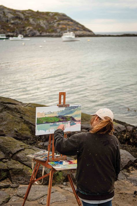 Portraits on Monhegan - The Maine Mag Creating A Book, Working Artist, Jamie Wyeth, Rockwell Kent, Monhegan Island, Lobster Boat, Crowd Funding, Healing Magic, Trials And Tribulations