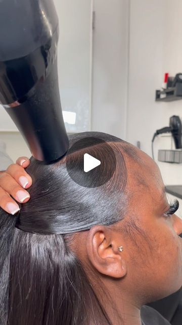 Renstouch 💕 Ponytails • Bundles • Online Classes on Instagram: "V part Half up Half Down on my fav 💕 One of my fav styles to do 🥰   #fyp #halfuphalfdown #vpartslickback #blackgirlhairstyles #londonhairstylist #howtotiktok #hairtok" 3 Part Slick Back Half Up Half Down, Half Up And Down Ponytail, Hairstyle Up And Down, Two Ponytail Half Up Half Down Hair Black Women Natural, Half Up Half Down Hair Black Women Fishtail, Half Up Half Down Hair Low Ponytail, Quick Weave Half Up Half Down Straight, Half Up Half Down 3 Parts, Half Up Half Down With Bun Black Women