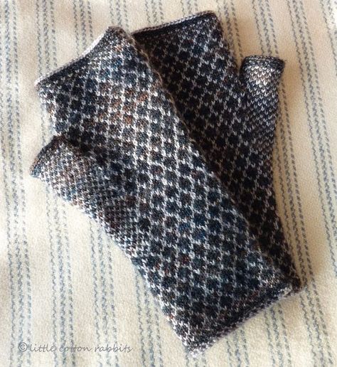 Fingerless Gloves Pattern, Knitted Gloves Mittens, Mattress Stitch, Little Cotton Rabbits, Gloves Pattern, Fingerless Mitts, Mittens Pattern, Fingerless Mittens, Wrist Warmers