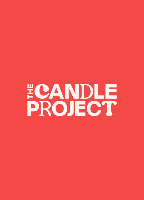 We used a mix of simple and funky fonts for The Candle Project Mixed Type Logo, Mixed Font Logo, Simple Typography Logo, Funky Logo Design, Funky Typography, Funky Logo, Candle Logo Design, Candle Logo, Dream Logo