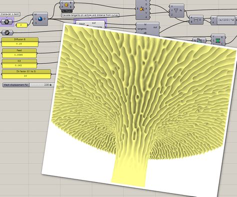 Modelling Mushroom Gills in grasshopper or python how? - Rhino Developer - McNeel Forum Mushroom Gills, Rhino Tutorial, Grasshopper 3d, Grasshopper Rhino, Organic Structure, Generative Design, Digital Fabrication, Parametric Design, 3dprinting Design