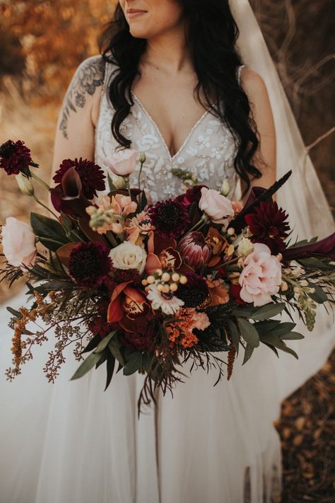 Mikey Jimenez, Sunset Pallet, Dark Romantic Wedding, Moody Florals, Fall Wedding Photos, Rustic Fall Wedding, Dark Wedding, Romantic Wedding Decor, Dark Romantic