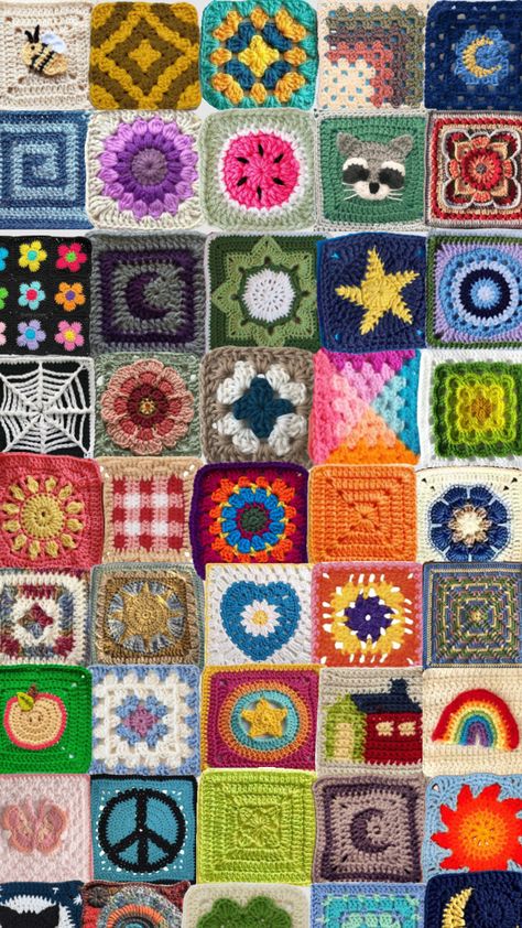 Virtual quilt! #crochet Quilt Crochet, Crochet