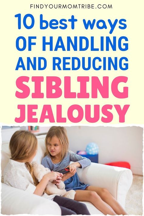 Sibling jealousy is something that all siblings will go through at some point. Luckily, it can be solved in many ways listed here. Sibling Jealousy, Dealing With Jealousy, Parenting Issues, Feeling Unwanted, Raising Teenagers, Teenager Humor, Sibling Relationships, New Sibling, Older Siblings